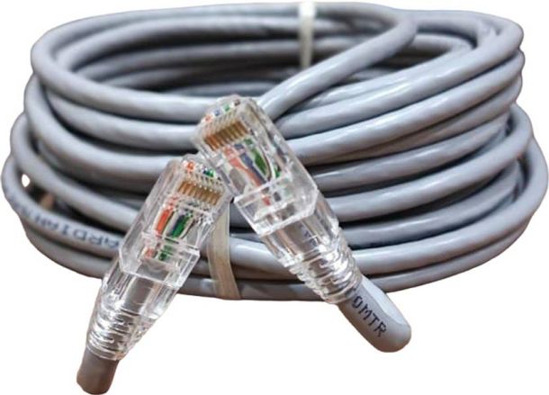 EXPERTRONICS Ultra-Speed Cat 6 Ethernet Patch LAN Cable – 25 Meter, RJ45, Grey (For Router, NAS, Switch, IP Camera, Smart TV, Printer)